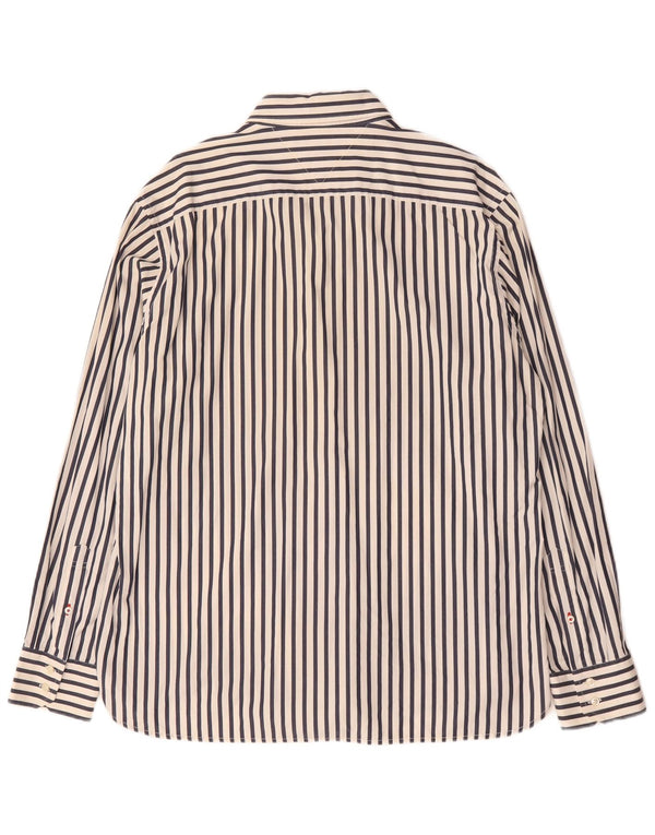 Camisa masculina Tommy Hilfiger XL listrada branca de algodão