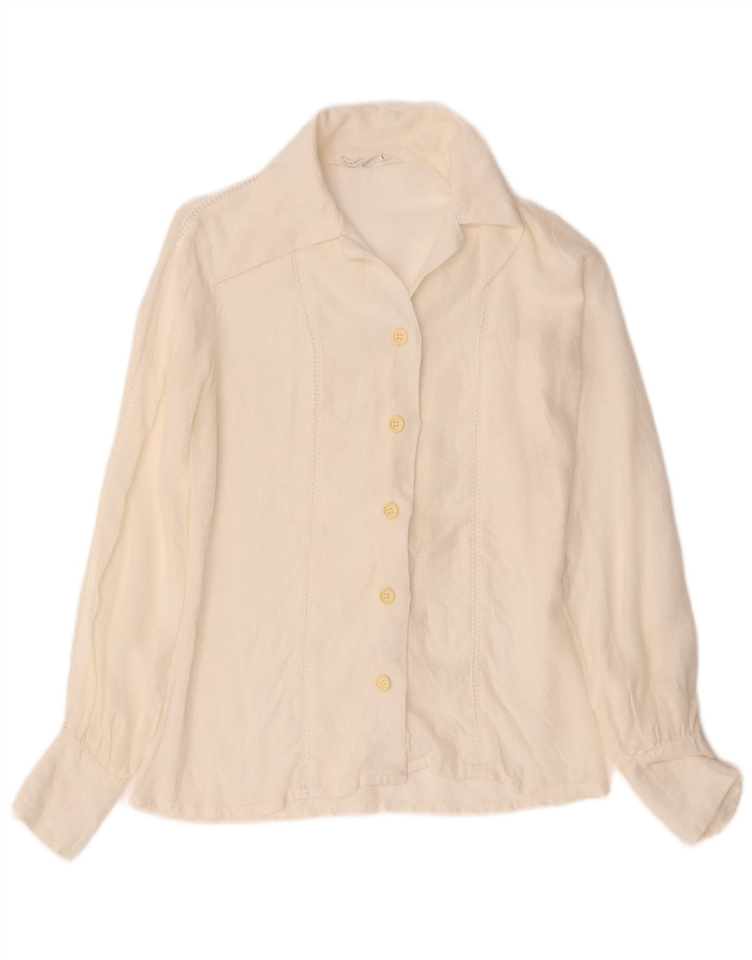Camisa feminina vintage EU 38 médio branco
