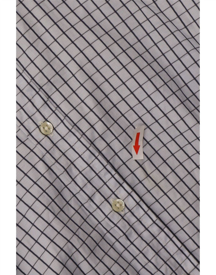 Camisa masculina Massimo Dutti xadrez azul médio