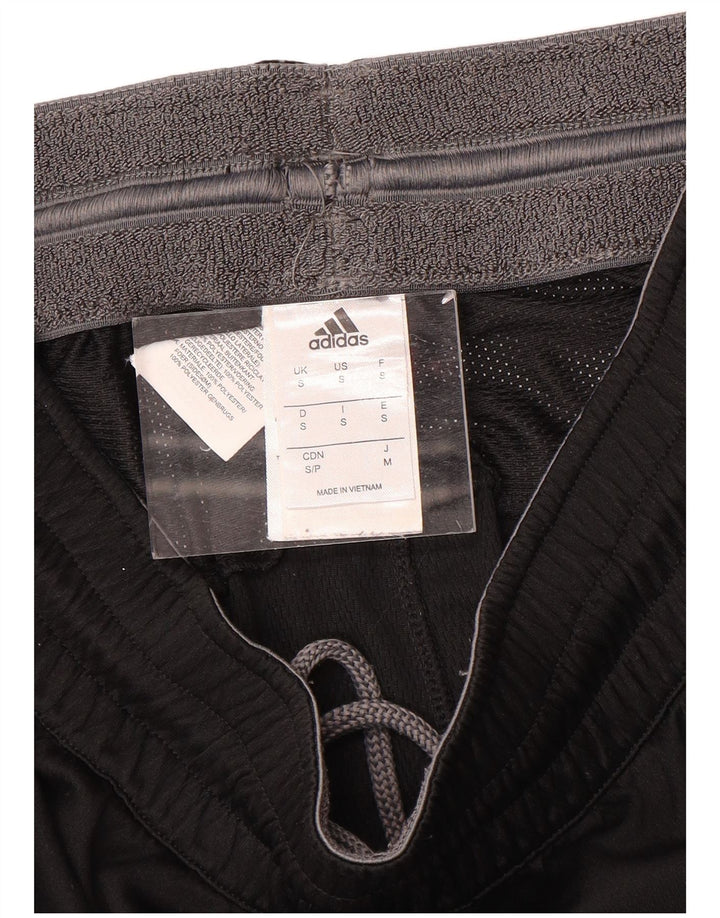 Adidas Mens Sport Shorts Pequeno Poliéster Geométrico Preto