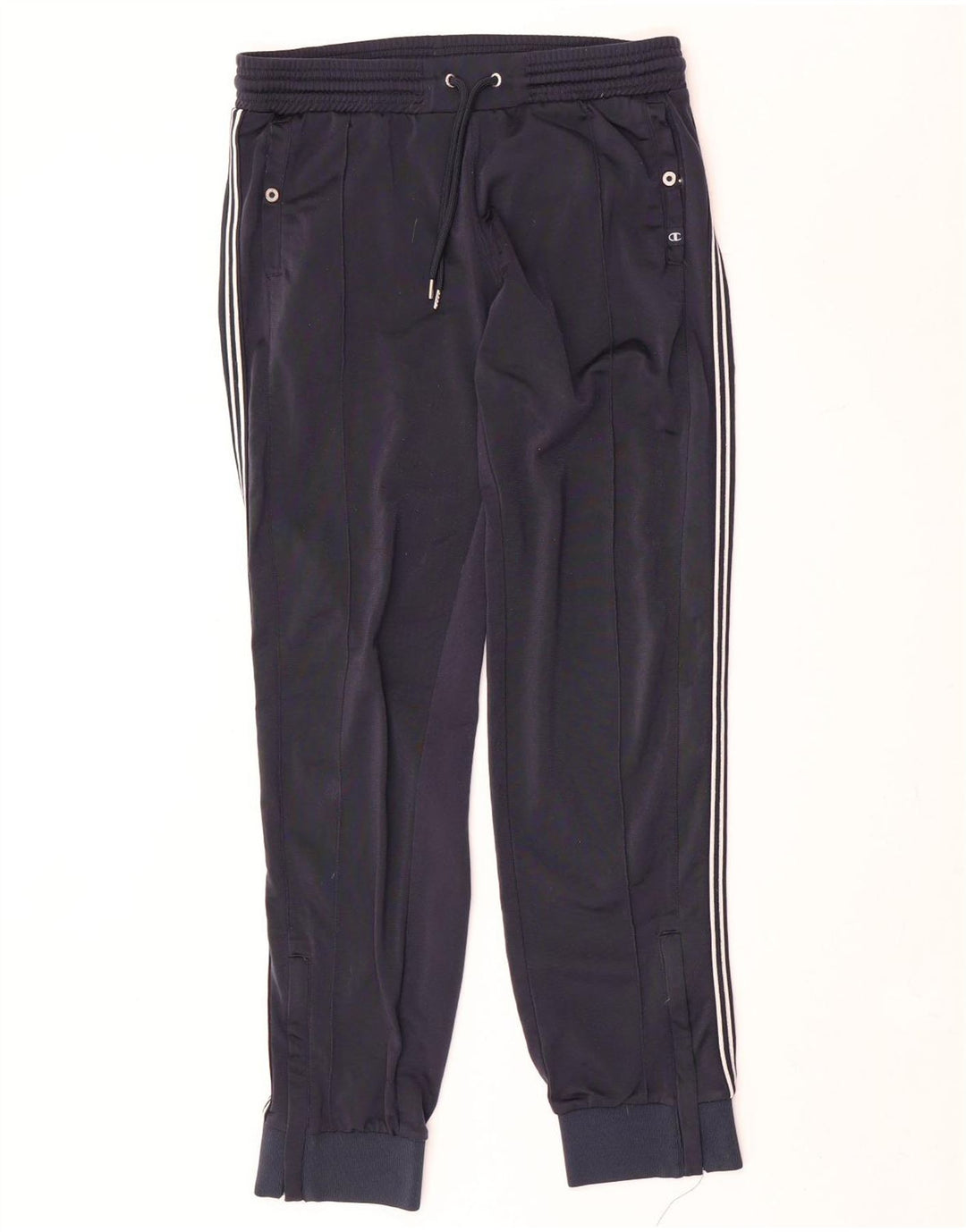 Calça de treino feminina Champion Joggers UK 14 poliéster azul marinho médio