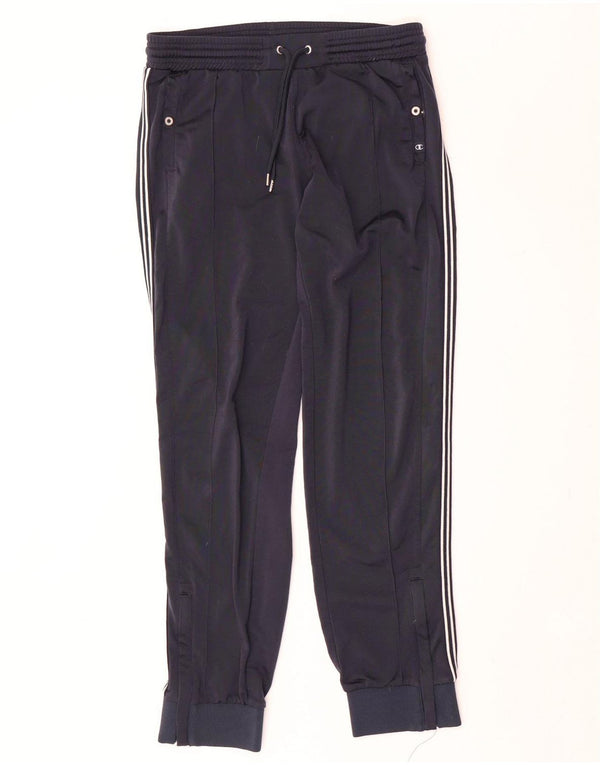 Calça de treino feminina Champion Joggers UK 14 poliéster azul marinho médio