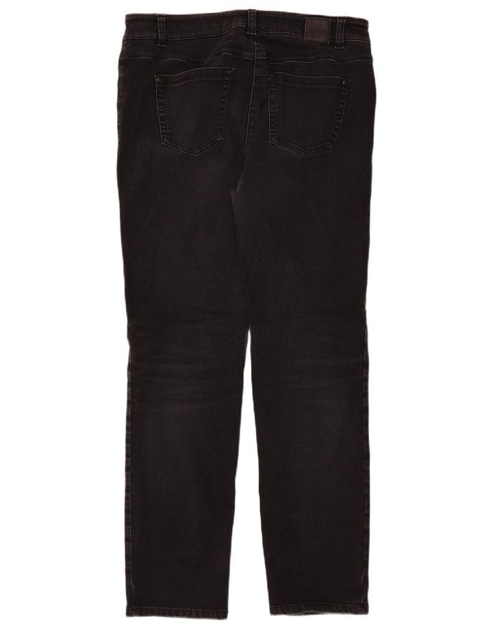 Roxy Jeans Slim Feminino UK 18 XL W32 L30 Algodão Preto