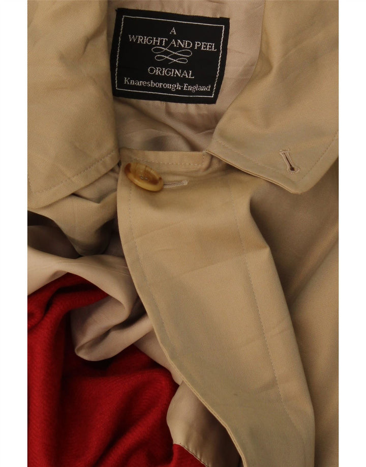 Sobretudo masculino vintage UK 40 grande bege