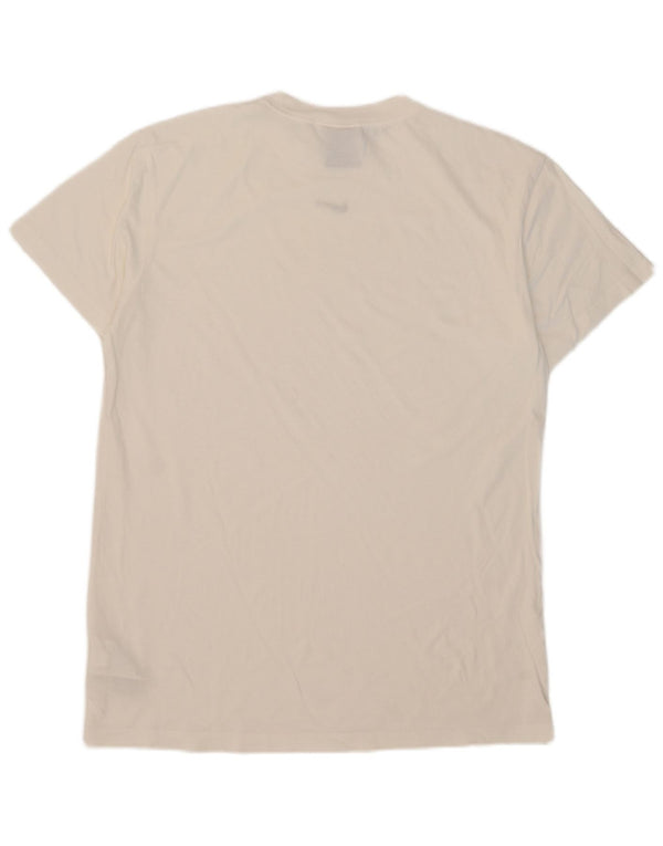 Nike Mens Camiseta Top Médio Algodão Branco