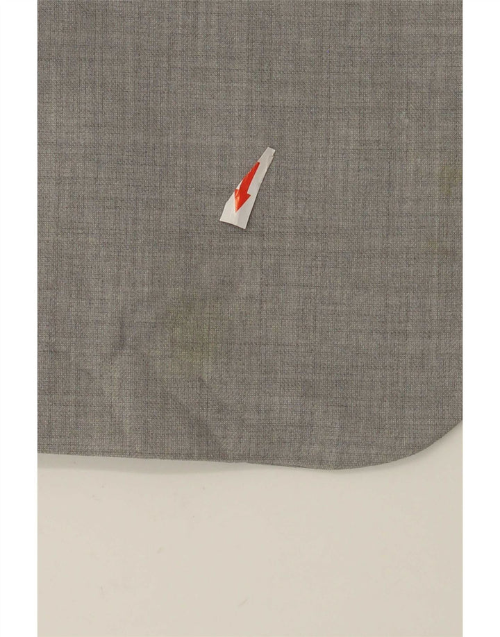 Jaqueta blazer masculina Zara com 2 botões EU 50 poliéster cinza médio