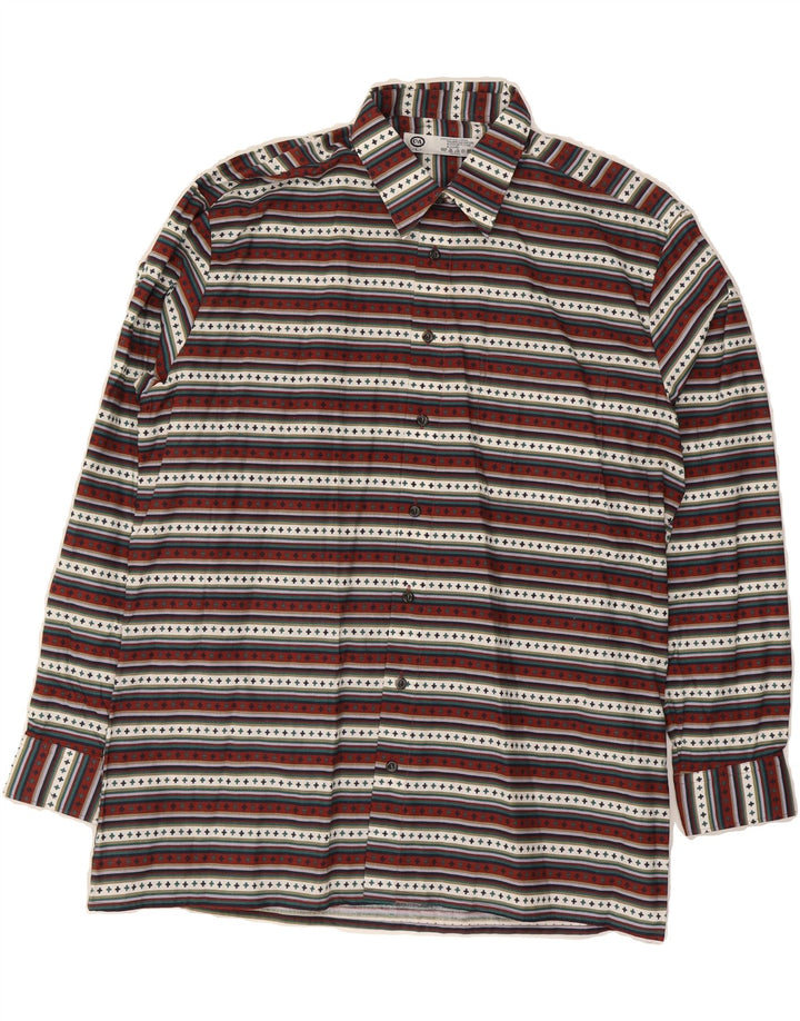 C&A Mens Shirt Large Red Striped Cotton Vintage C&A and Second-Hand C&A from Messina Hembry 