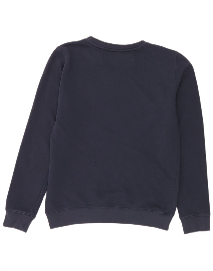 Replay moletom gráfico masculino jumper médio azul marinho algodão