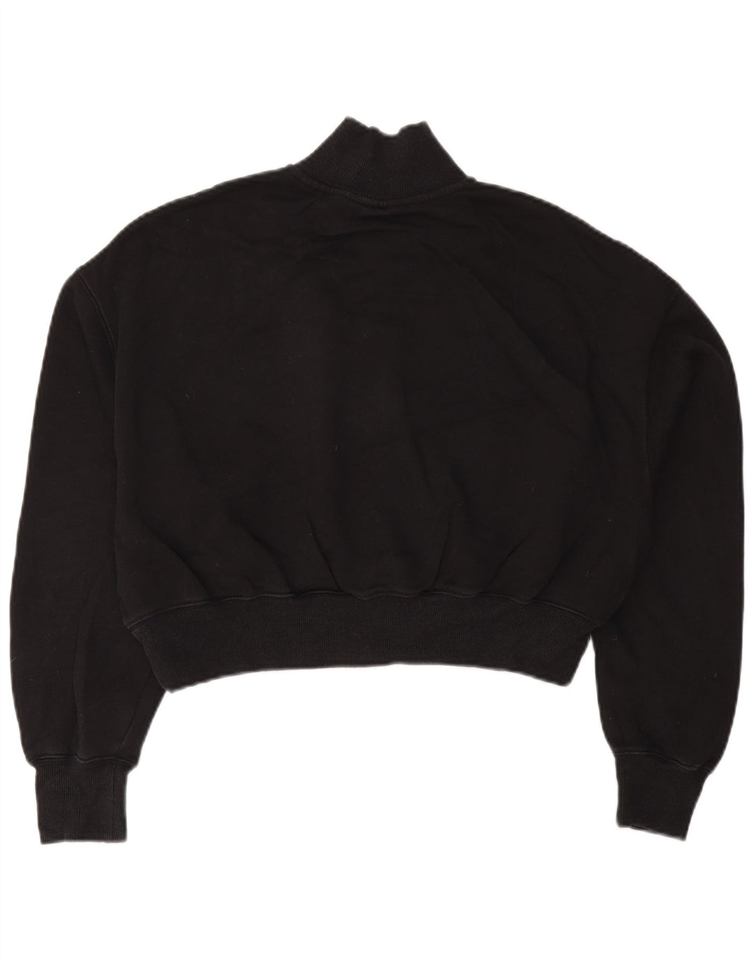 Moletom feminino NIKE com zíper e gola alta UK 14 médio preto algodão