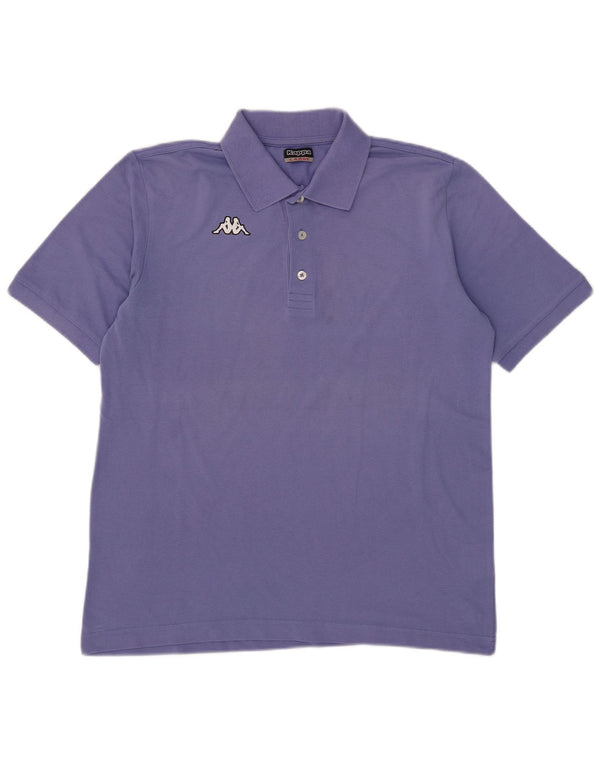 Camisa polo masculina Kappa grande algodão azul