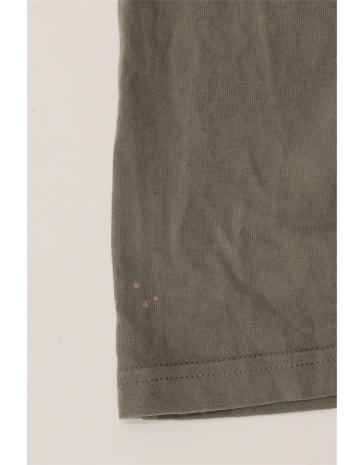 Camiseta masculina Jack Wills com ajuste relaxado, algodão cáqui médio