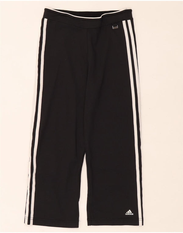 Adidas Womens Climacool Capri Tracksuit Trousers UK 8 Small  Black Nylon
