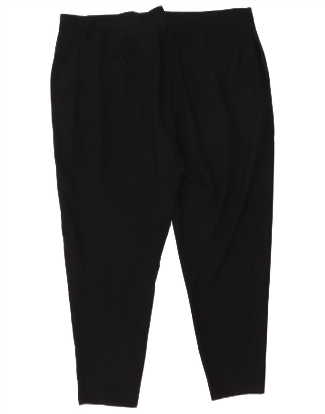 Zara Calça feminina casual cônica pequena W27 L25 poliéster preto