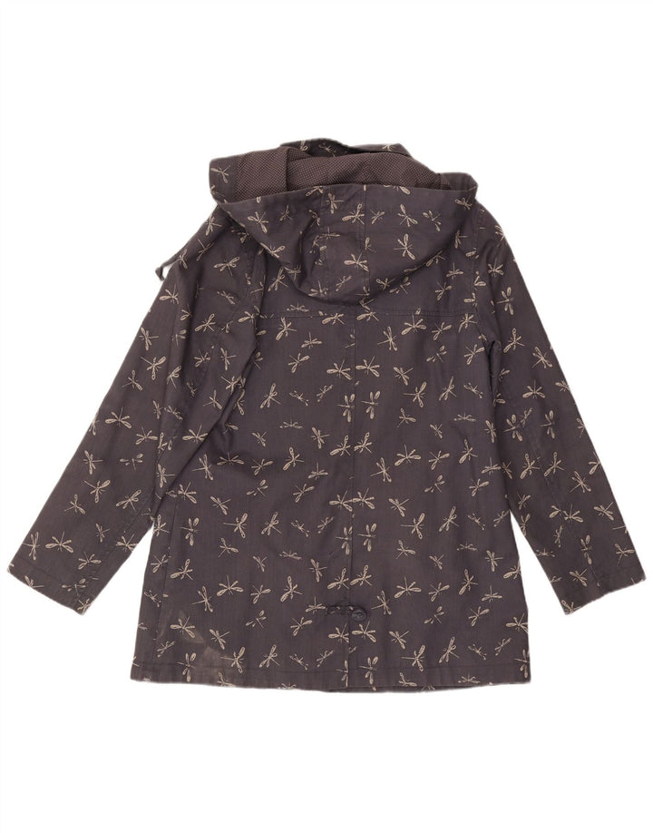 Jaqueta corta-vento feminina WHITE STUFF Reino Unido 14 grande azul marinho com estampa animal