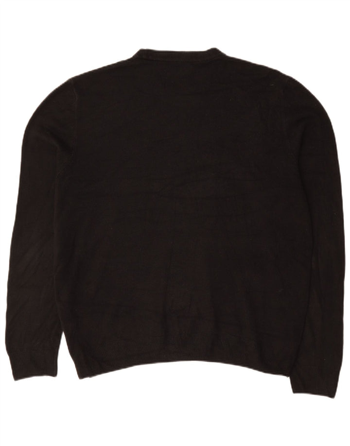 Suéter masculino Marks & Spencer com gola redonda XL preto acrílico