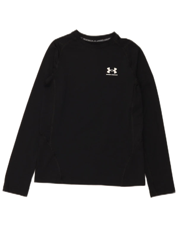 Under Armour Boys Heat Gear Top manga comprida 9-10 anos médio preto