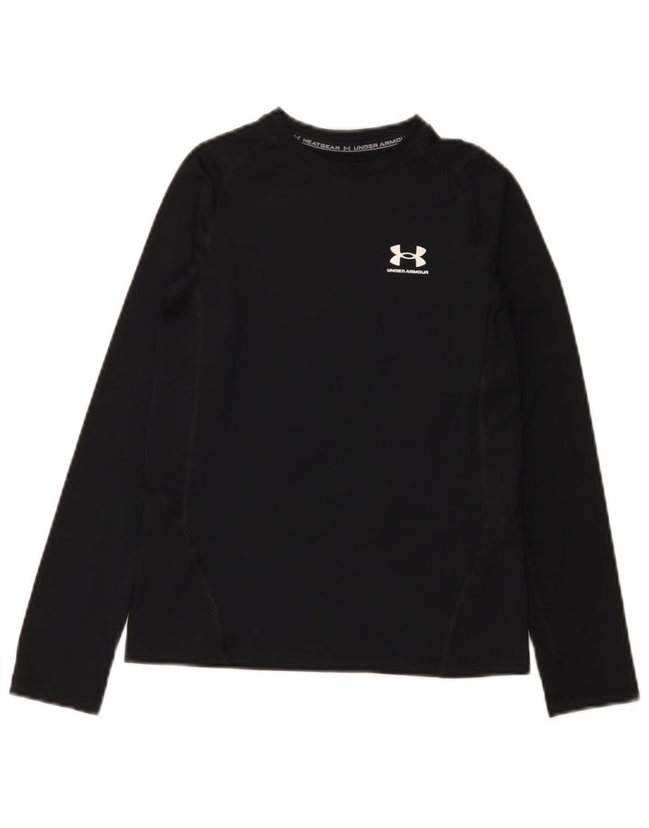 Under Armour Boys Heat Gear Top manga comprida 9-10 anos médio preto
