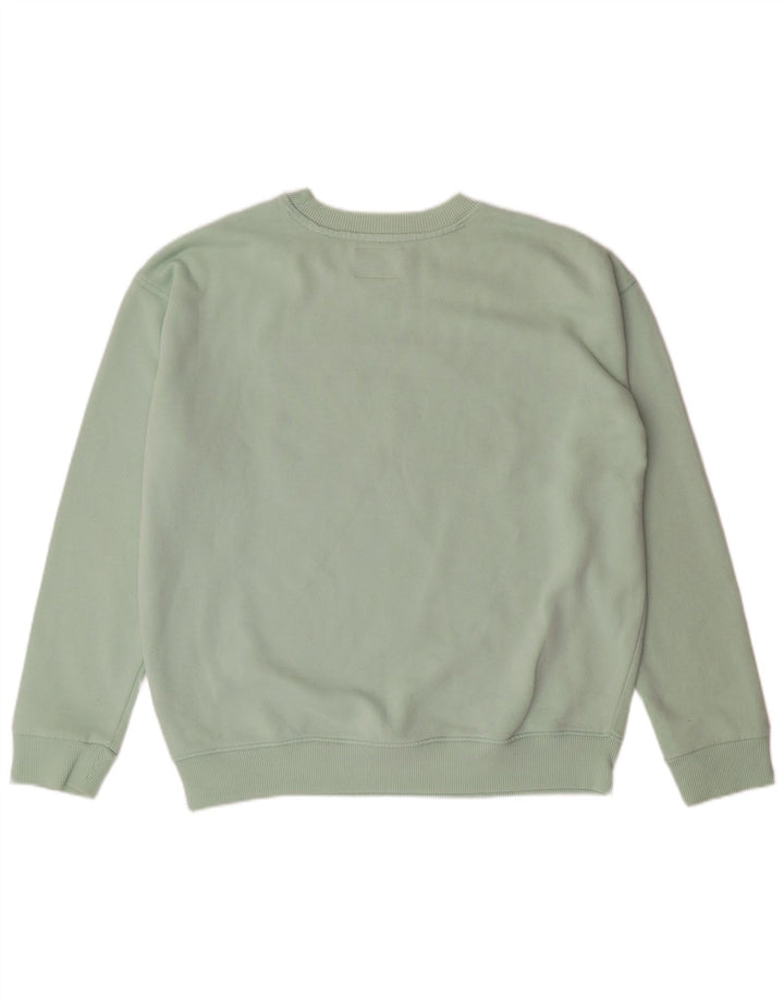 TOMMY HILFIGER Suéter gráfico masculino de algodão verde médio