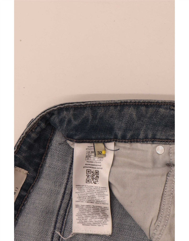 Guess Mens Slim Jeans W32 L32 Azul Algodão