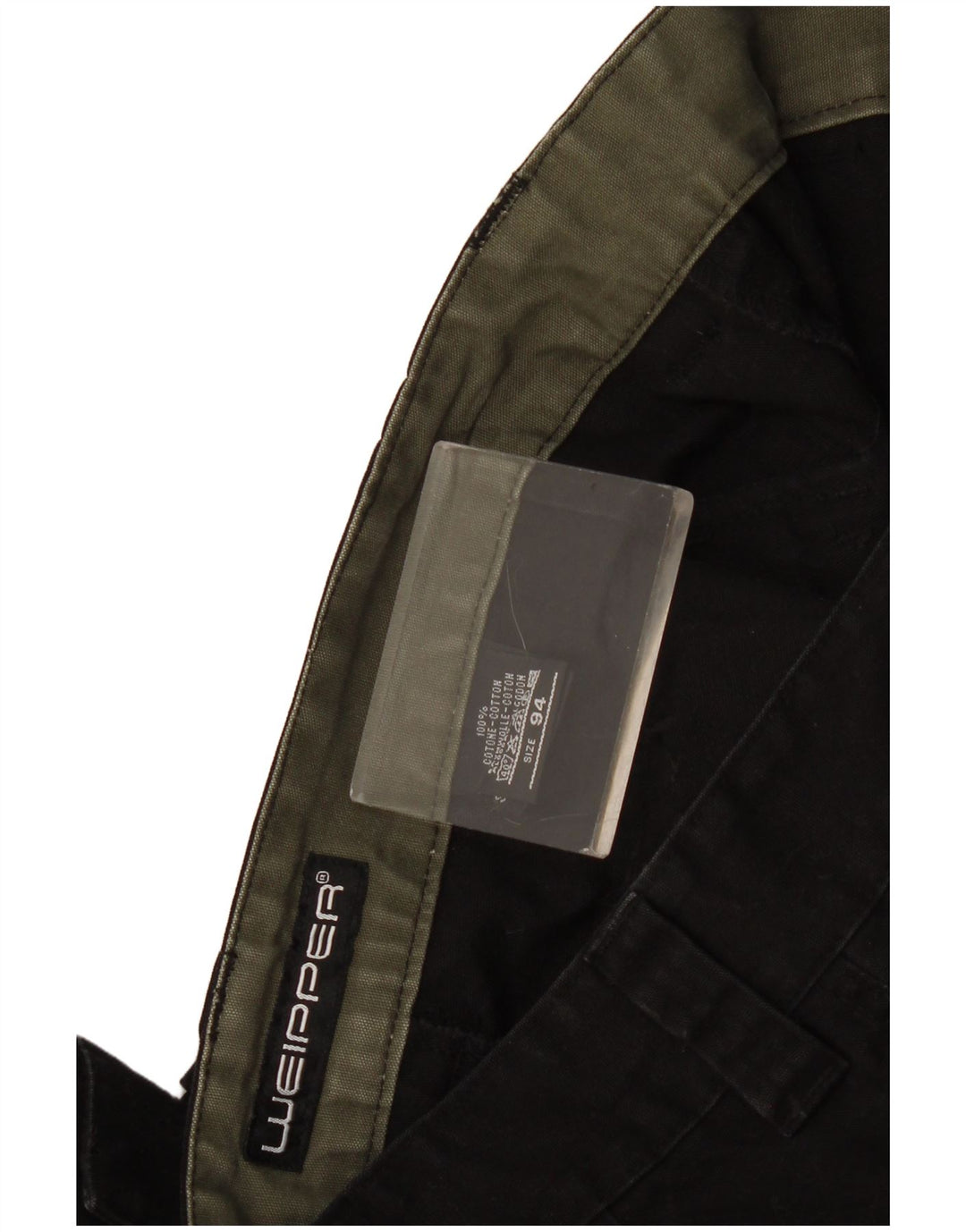 Calça cargo masculina reta Weipper W34 L34 algodão preto