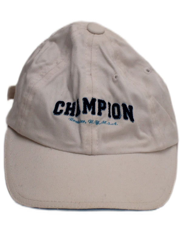 Boné de beisebol gráfico Champion Boys 6-7 anos pequeno algodão branco