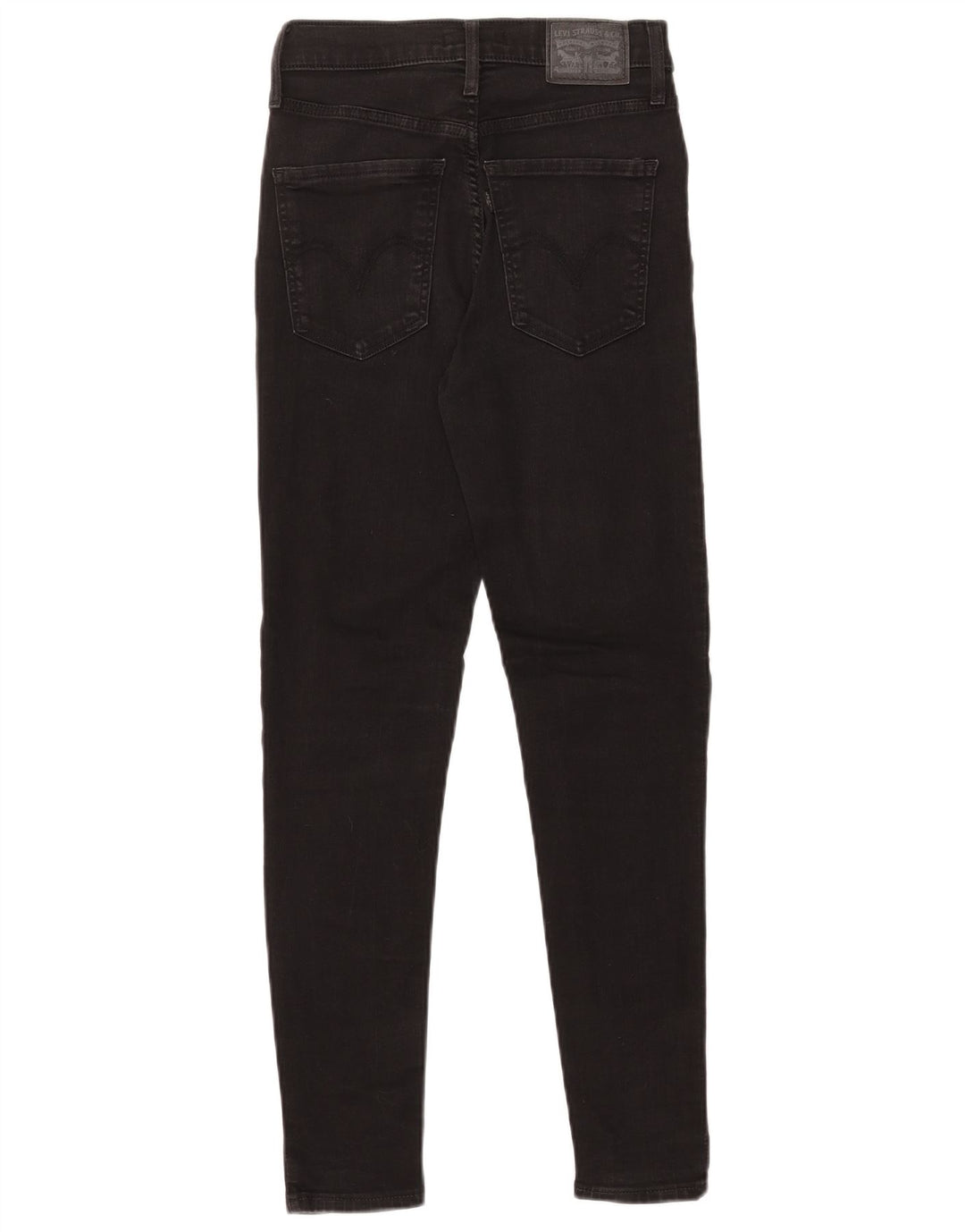 Calça jeans feminina LEVI'S Mile High Super Skinny W25 L28 de algodão preto