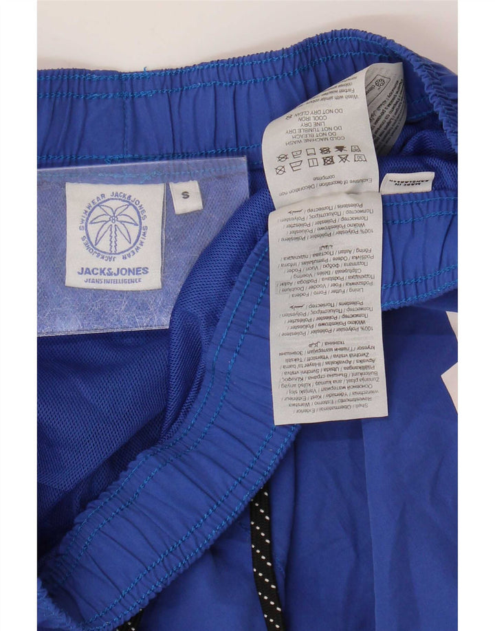 Shorts de natação masculino Jack & Jones gráfico pequeno azul poliéster