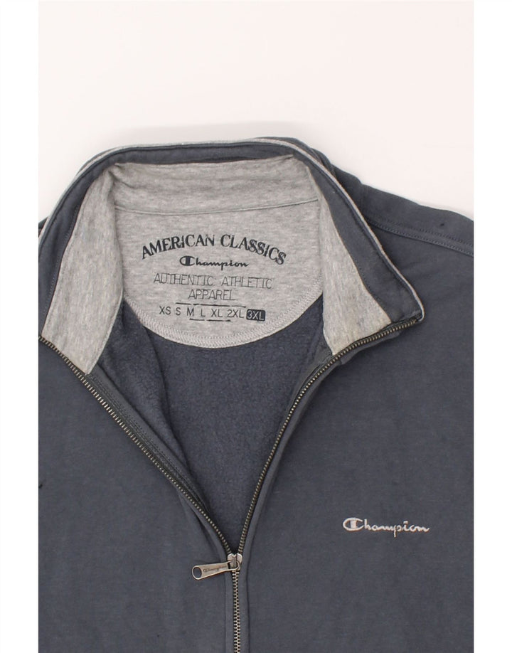 CHAMPION Jaqueta masculina de agasalho 3XL algodão azul marinho