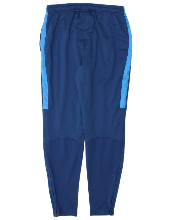 Calça de treino masculina Nike Dri Fit médio azul colorblock poliéster