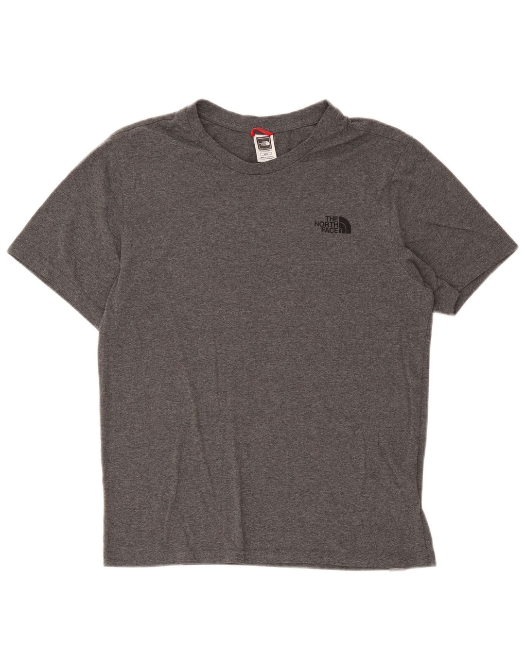 Camiseta masculina The North Face algodão manchado cinza médio