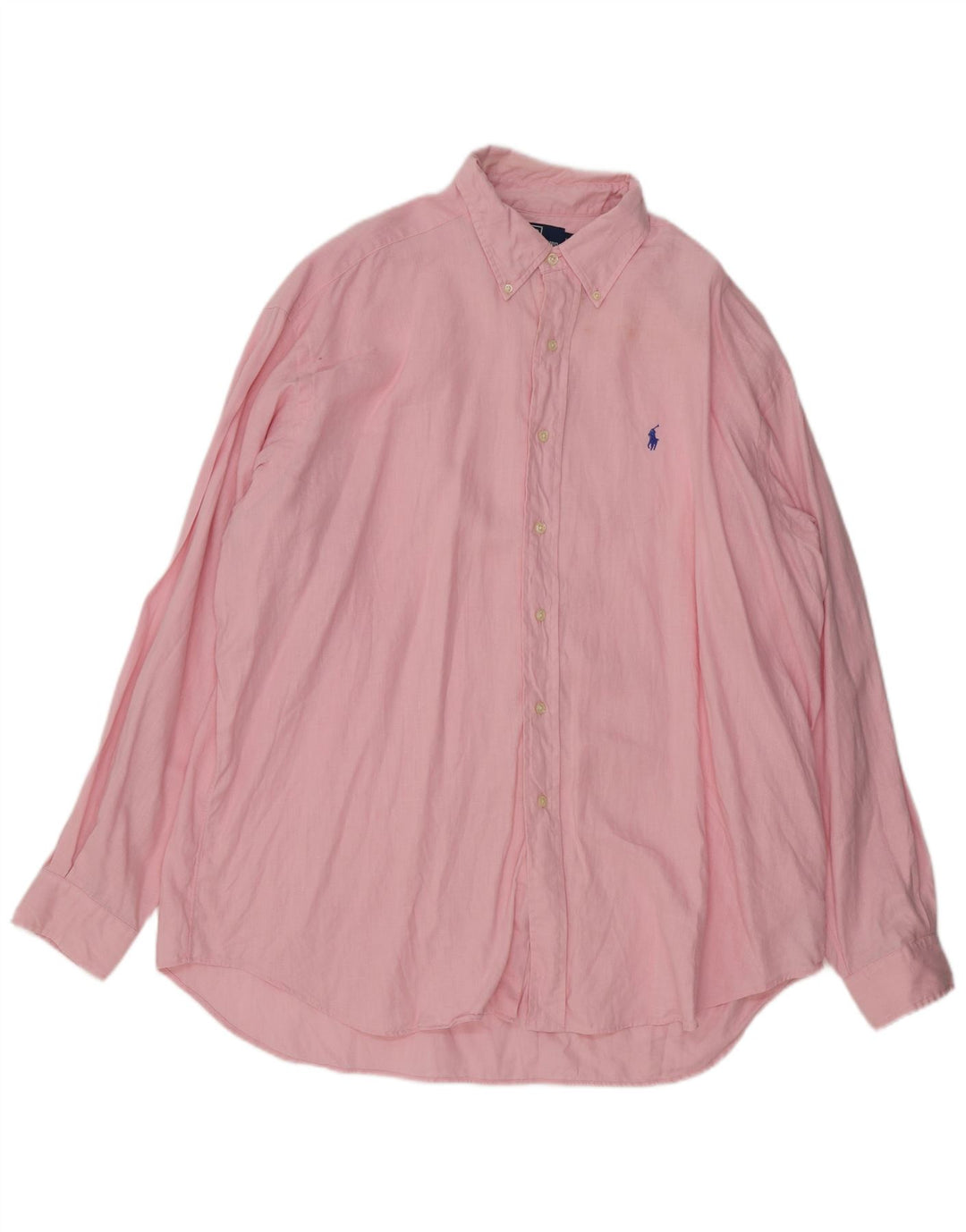 POLO RALPH LAUREN Camisa masculina Blake Oversized XL linho rosa