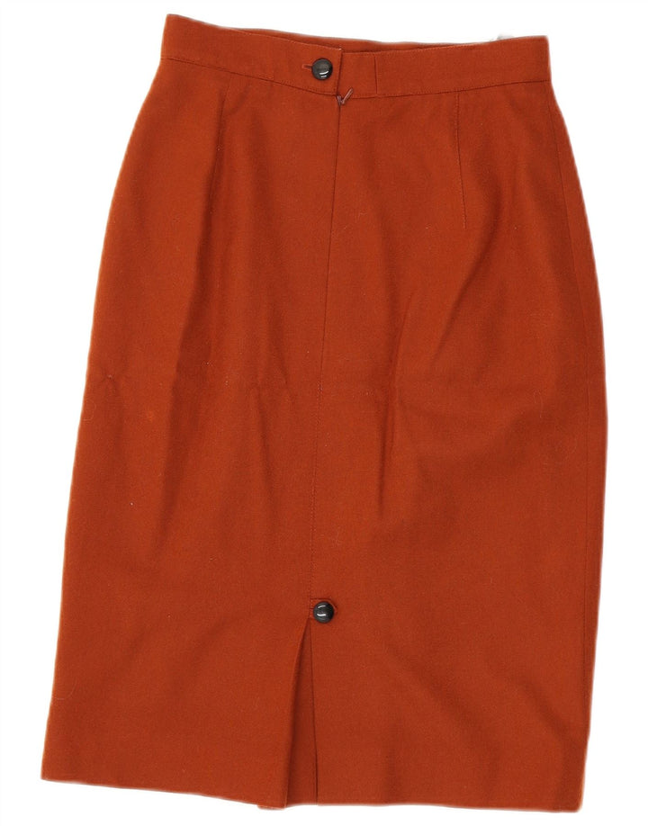 Conjunto de saia feminina grande de 2 peças Windsmoor Reino Unido 8 pequeno W26 marrom lã nova