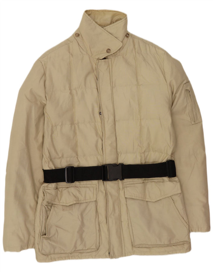 Jaqueta acolchoada masculina Woolrich UK 38 elastômero bege médio