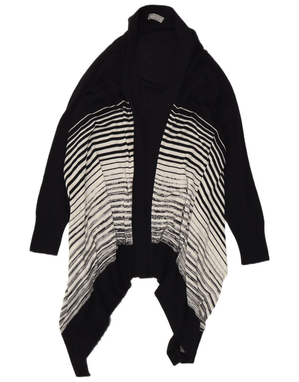 Suéter cardigã assimétrico feminino Marks & Spencer Reino Unido 14 grande preto