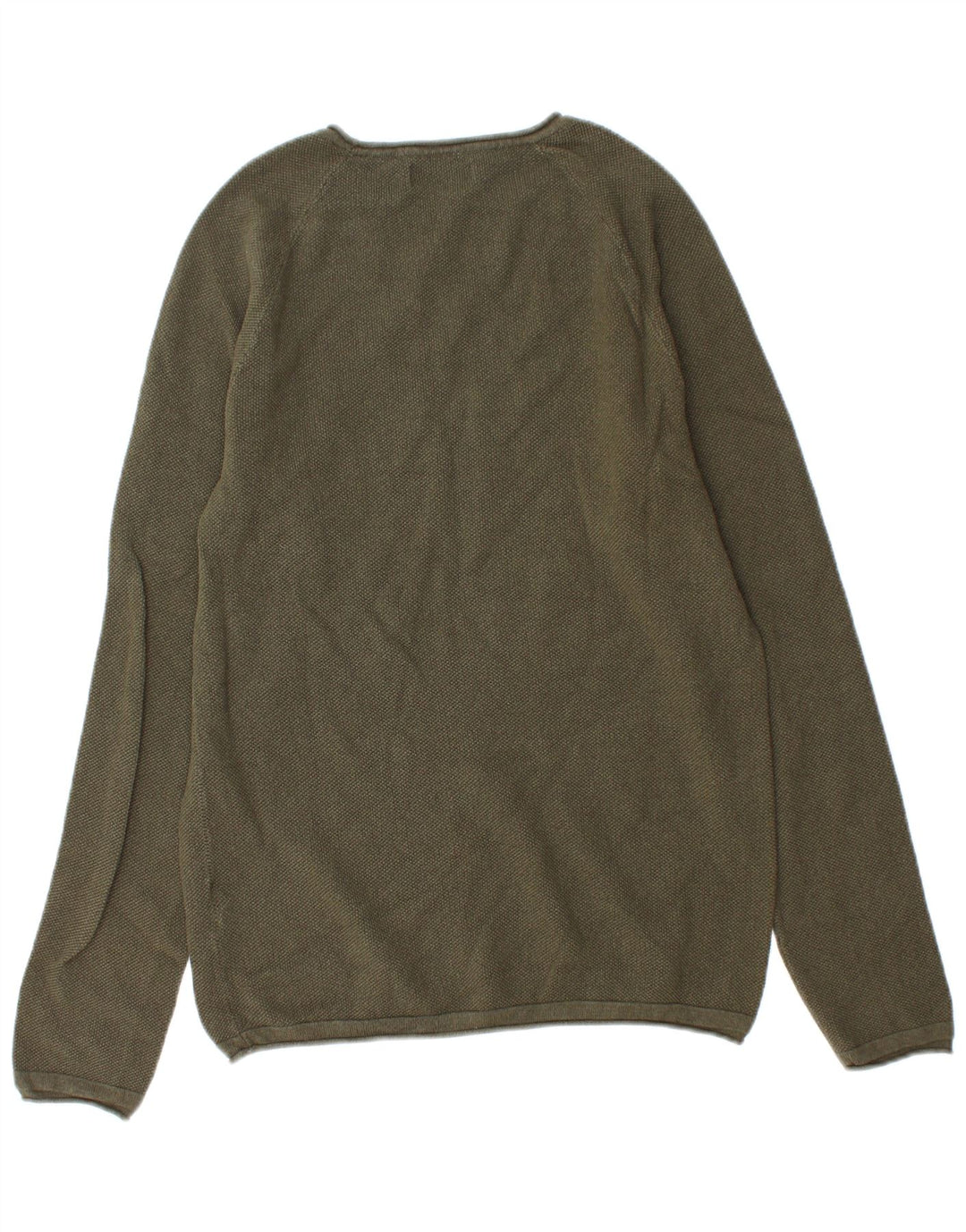 Suéter masculino Jack & Jones com gola redonda e algodão verde médio