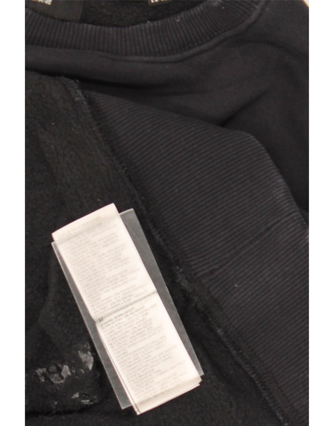 Superdry feminino gráfico oversized moletom jumper UK 10 pequeno preto