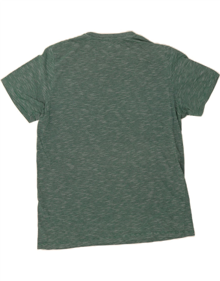 JACK & JONES Mens Core Graphic T-Shirt Top 2XL Green Flecked Cotton Vintage Jack & Jones and Second-Hand Jack & Jones from Messina Hembry 