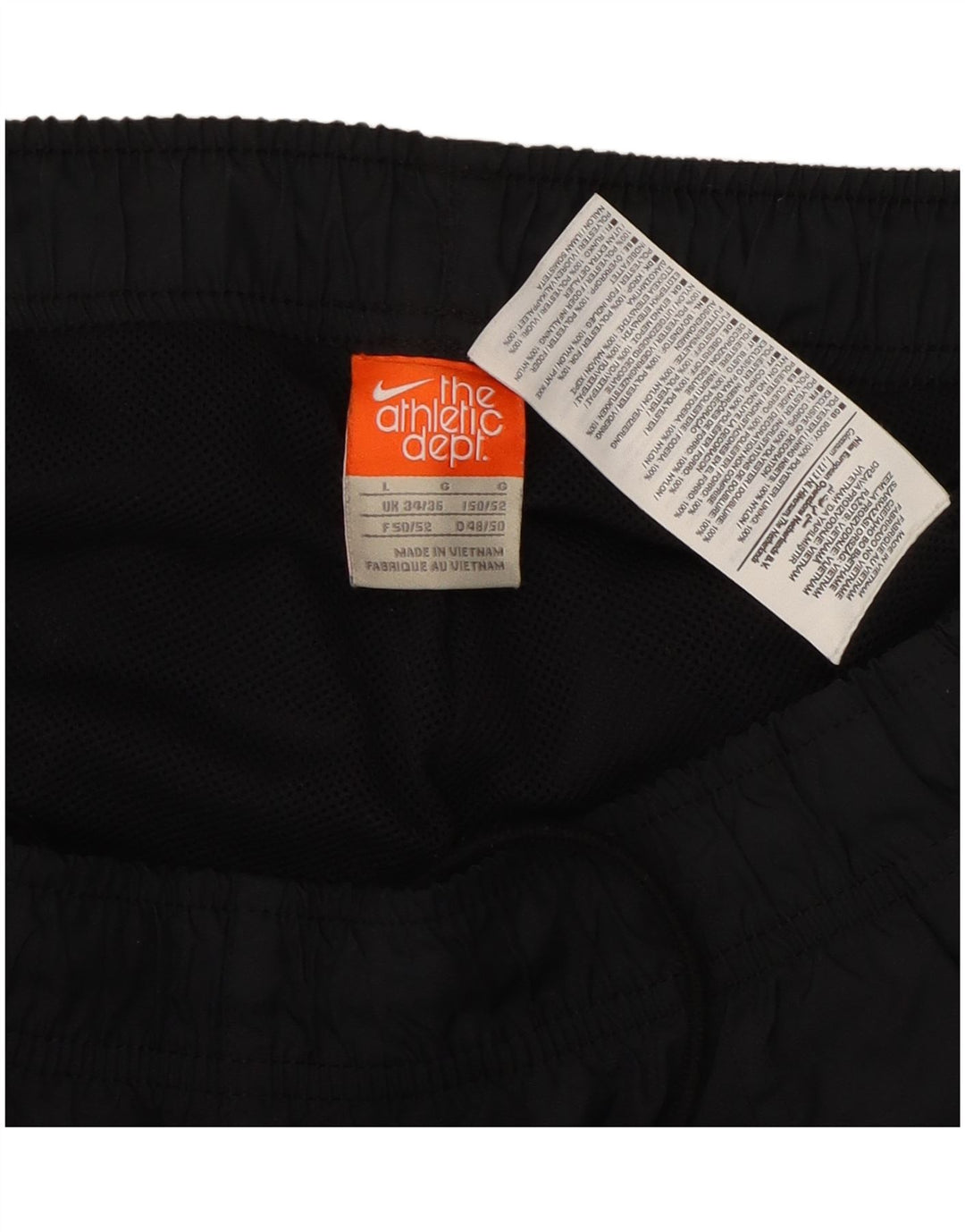 Calça de treino masculina Nike joggers grande poliéster preto