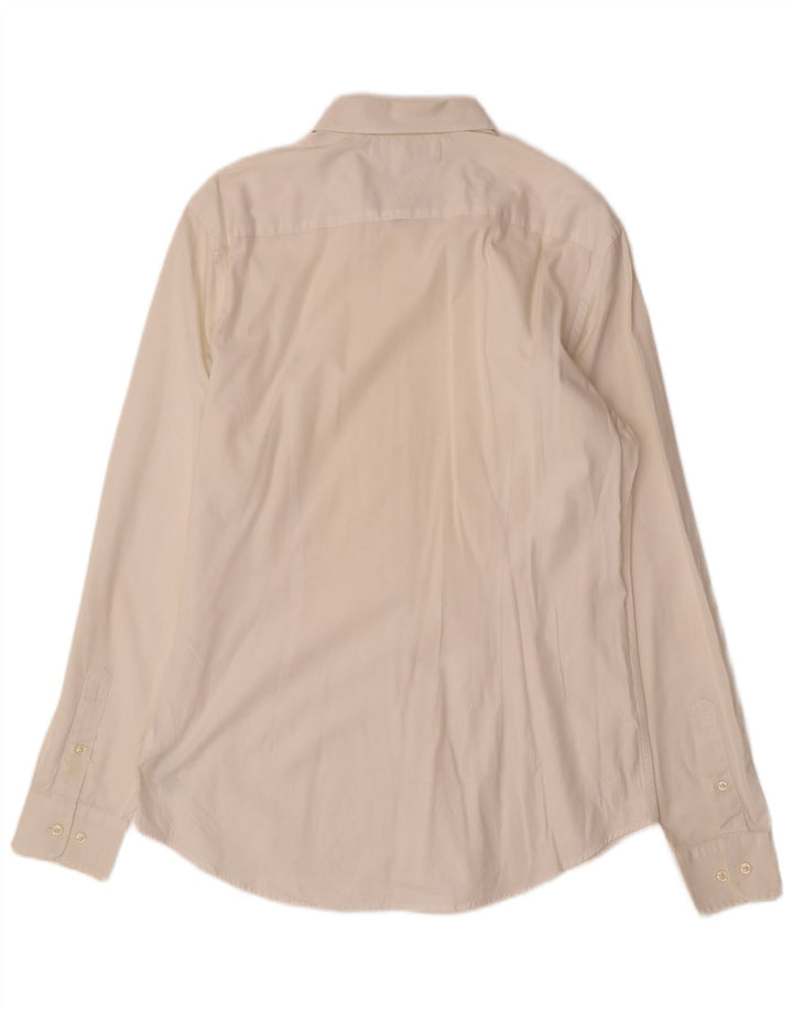 Camisa masculina TOMMY HILFIGER grande algodão branco