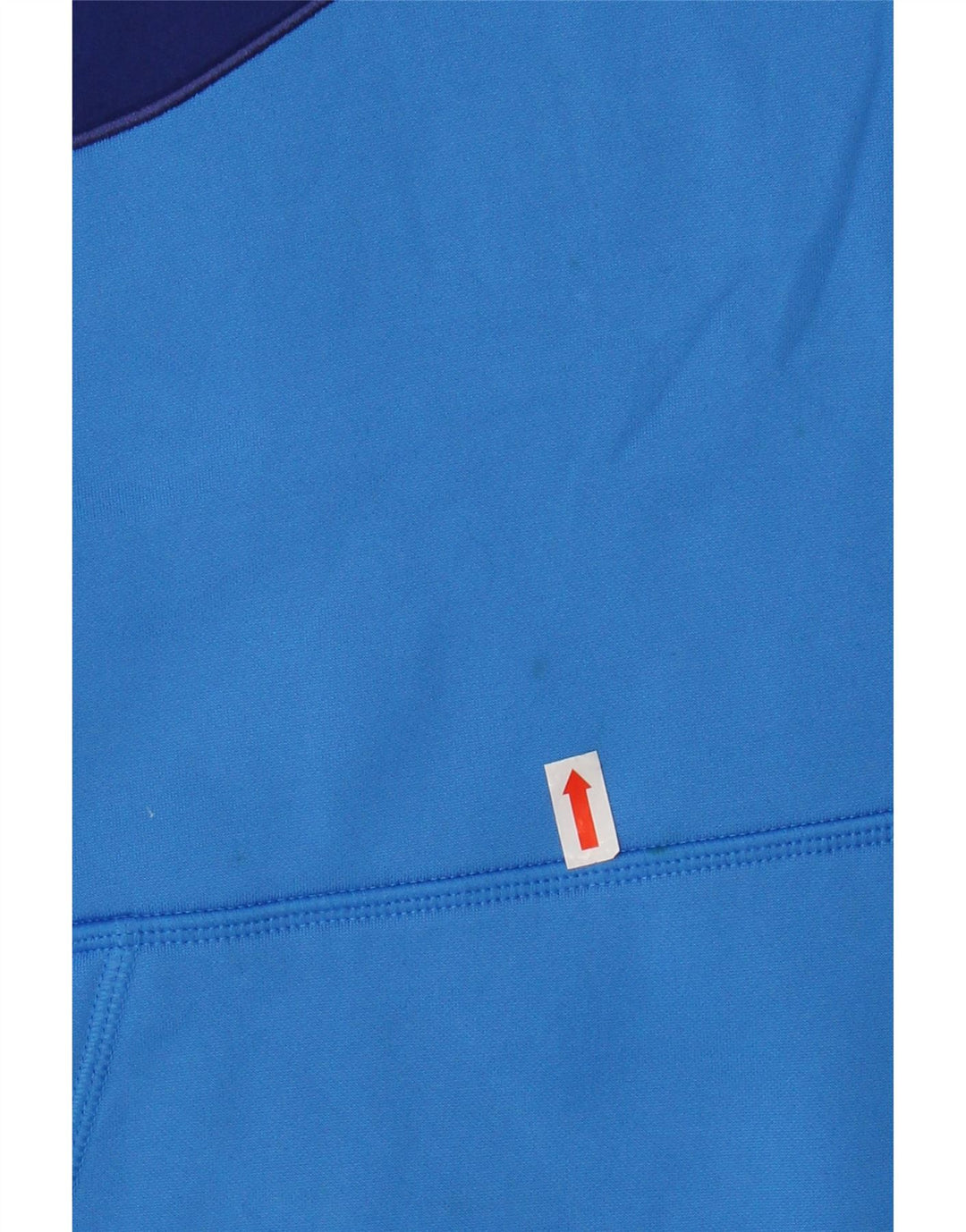 NIKE Womens Graphic Hoodie Jumper UK 14 Médio Azul Poliéster