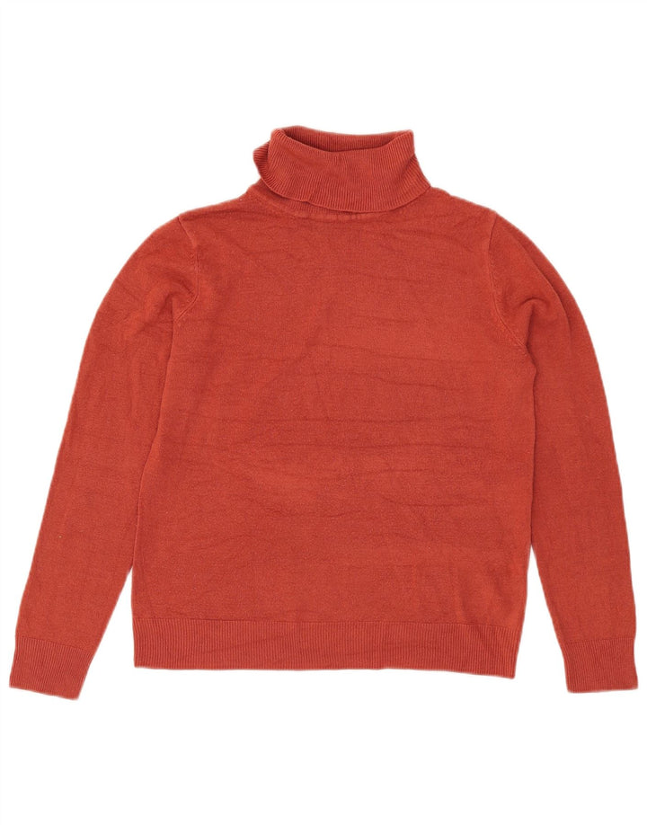 Suéter feminino Marks & Spencer com gola redonda Reino Unido 10 pequeno Borgonha