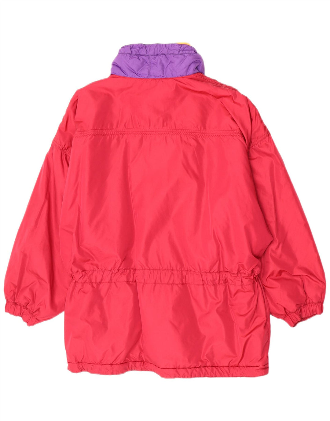 Jaqueta de esqui vintage feminina de grandes dimensões IT 44/46 Medium Red Colourblock