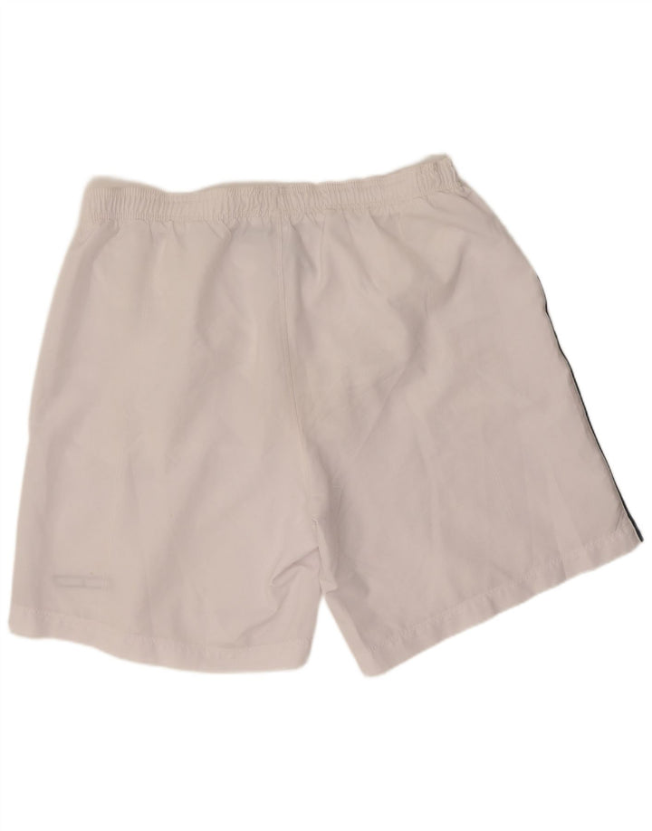 Shorts esportivos masculinos Reebok grande poliéster branco
