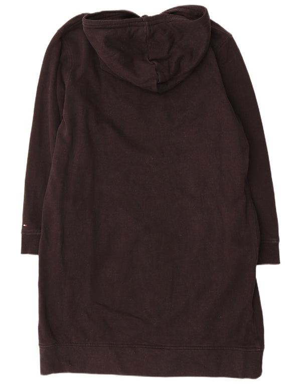 Vestido feminino Tommy Hilfiger com capuz estampado de manga comprida UK 18 XL preto