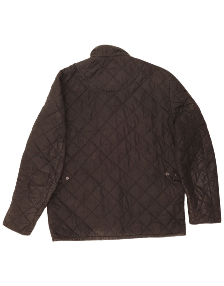 Jaqueta acolchoada masculina Barbour UK 40 grande preta