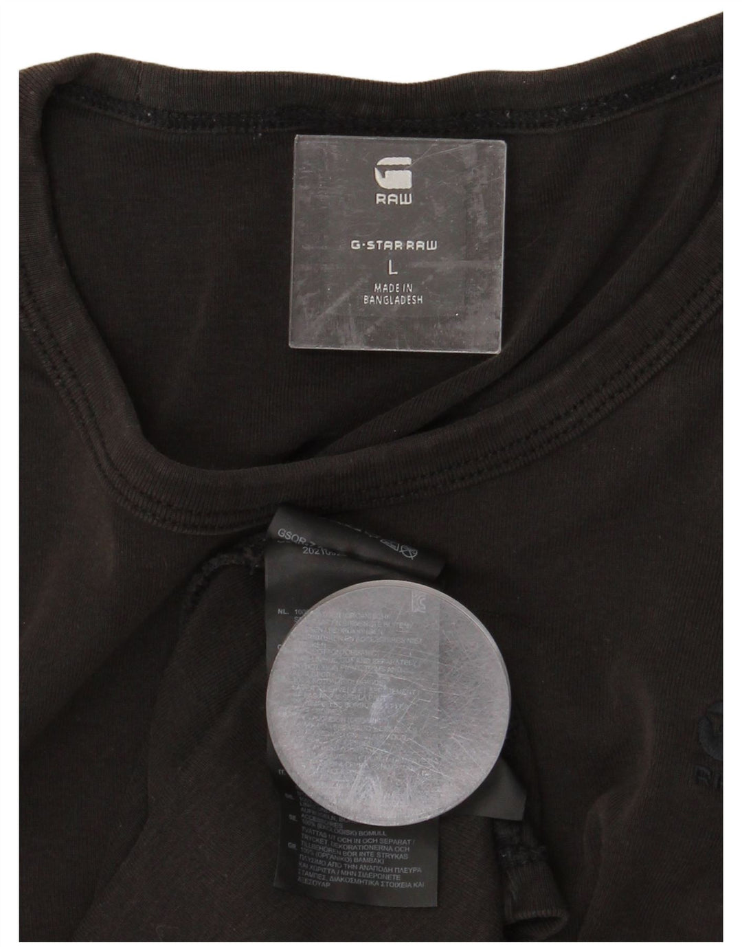 Camiseta masculina G-STAR grande algodão cinza