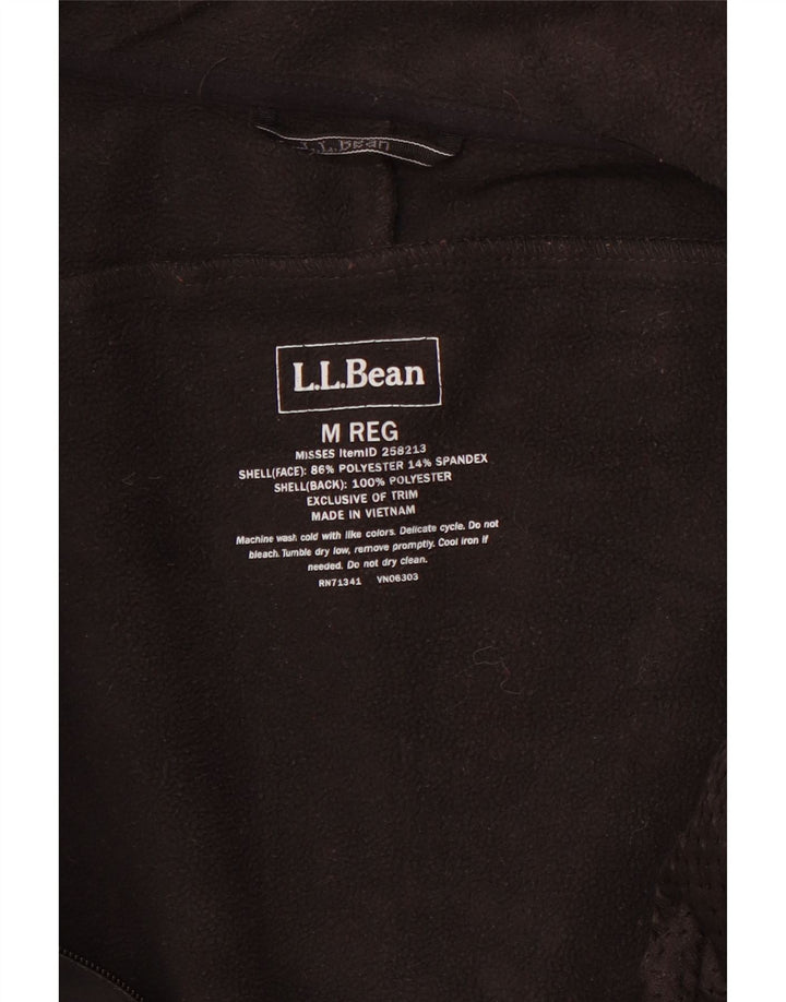 Jaqueta corta-vento feminina L.L.BEAN UK 14 poliéster preto médio