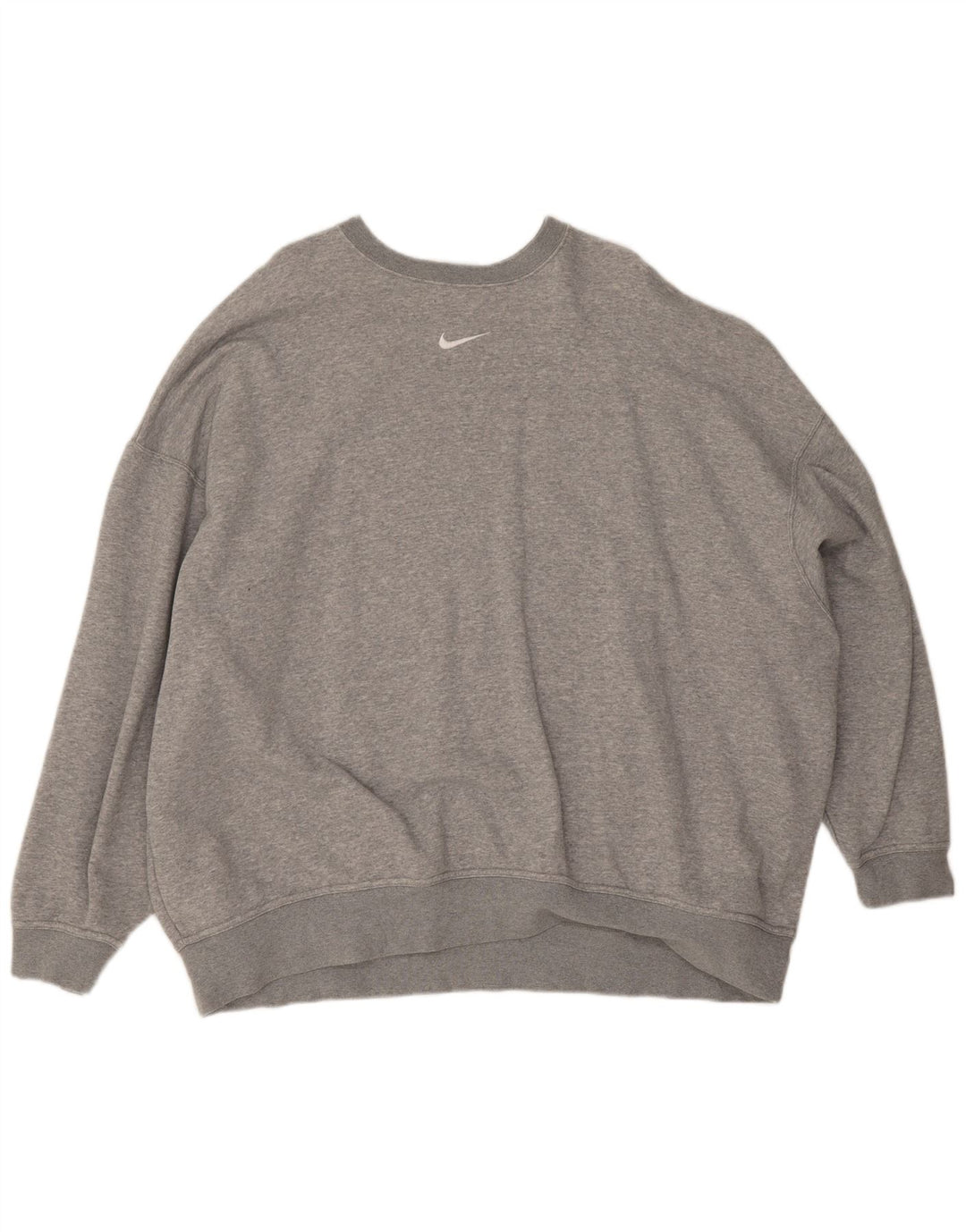 Nike masculino oversized moletom jumper médio cinza algodão