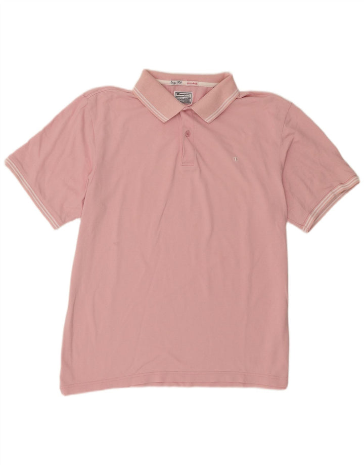 Camisa polo masculina Champion 2XL algodão rosa