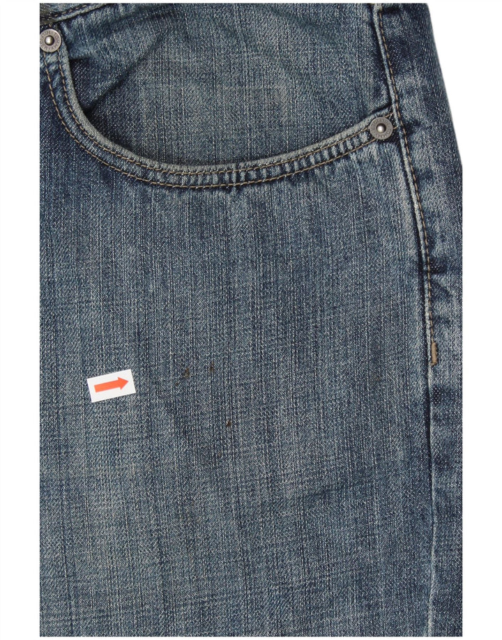 TOMMY HILFIGER Jeans reto masculino W38 L30 algodão azul